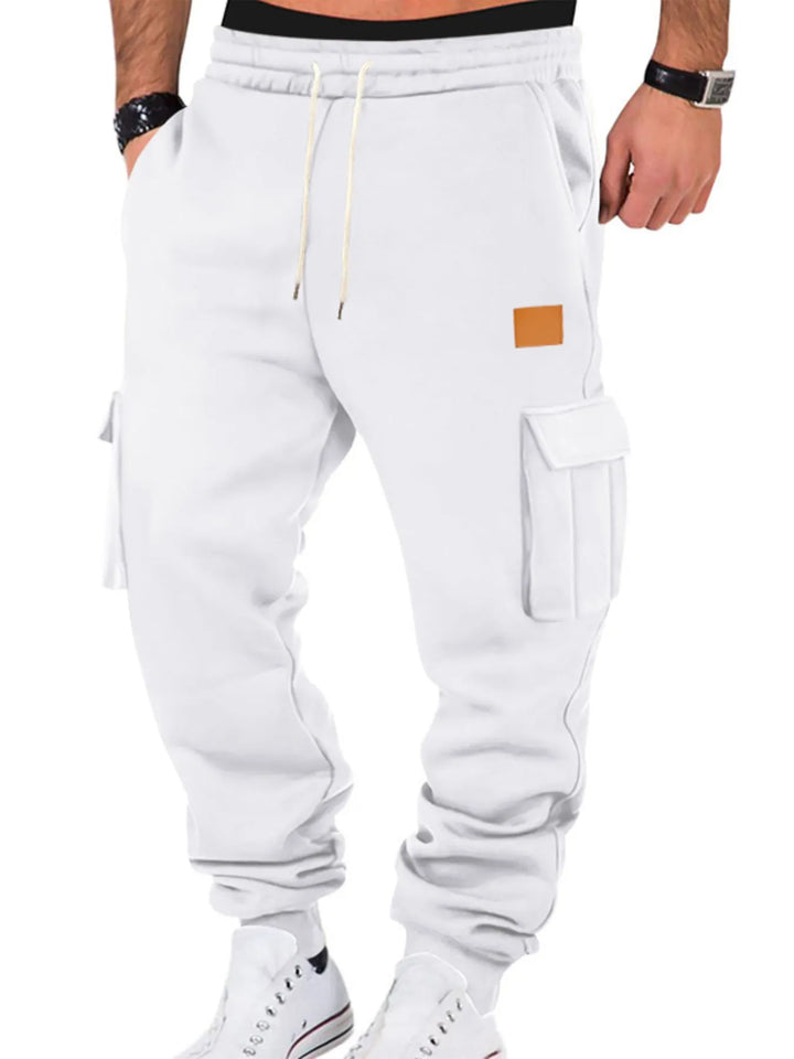 Mens Cargo Joggers Elastic Waist Relaxed Fit Plus Size