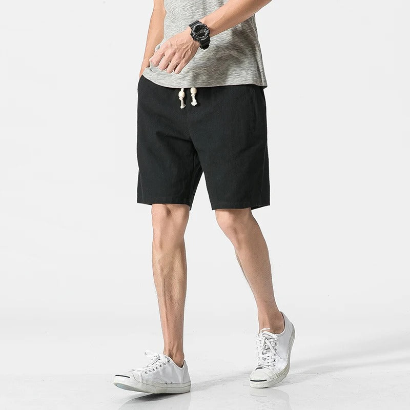 Unisex Casual Shorts with Elastic Waistband Relaxed Fit