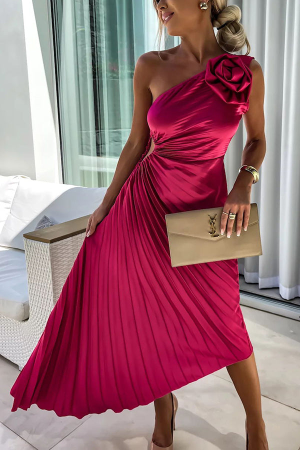 Womens Cold Shoulder Dress with Ruffles Chic Style - BritishMode