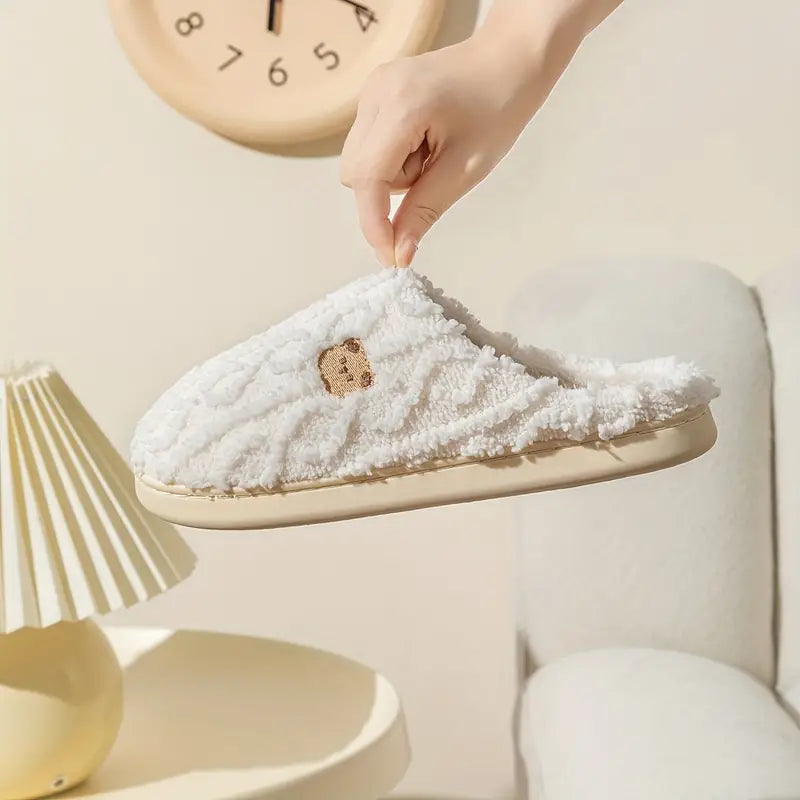 Womens Plush Slippers Soft Comfortable