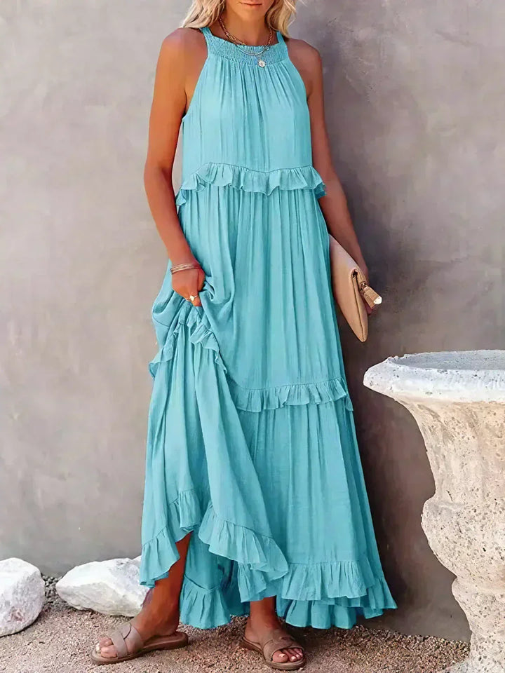 Womens Floral Dress Chic Fit