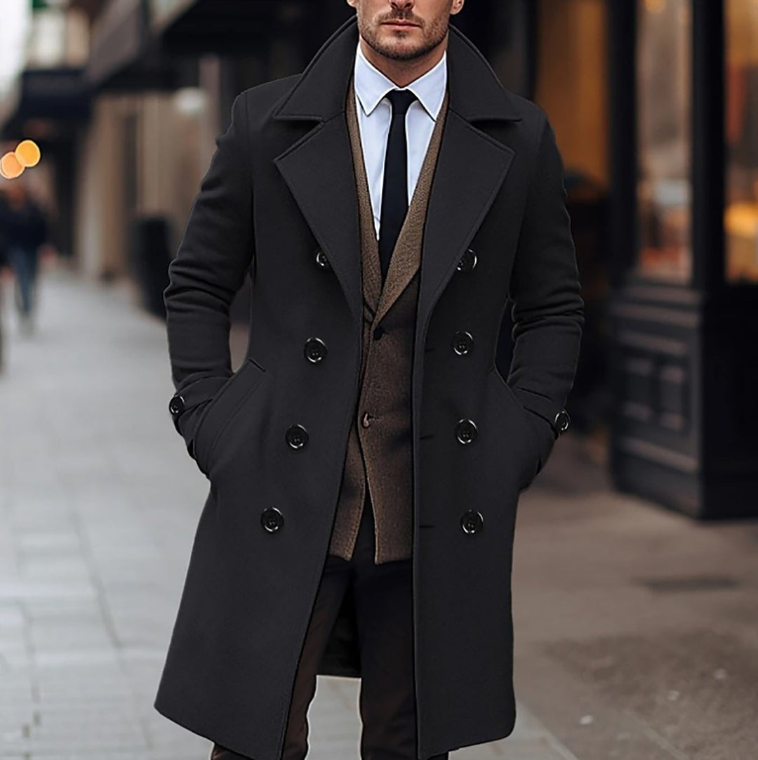 Mens Wool Coat Classic Fit - BritishMode