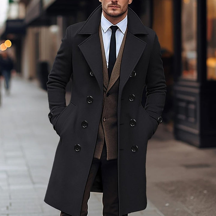 Mens Wool Coat Classic Fit - BritishMode