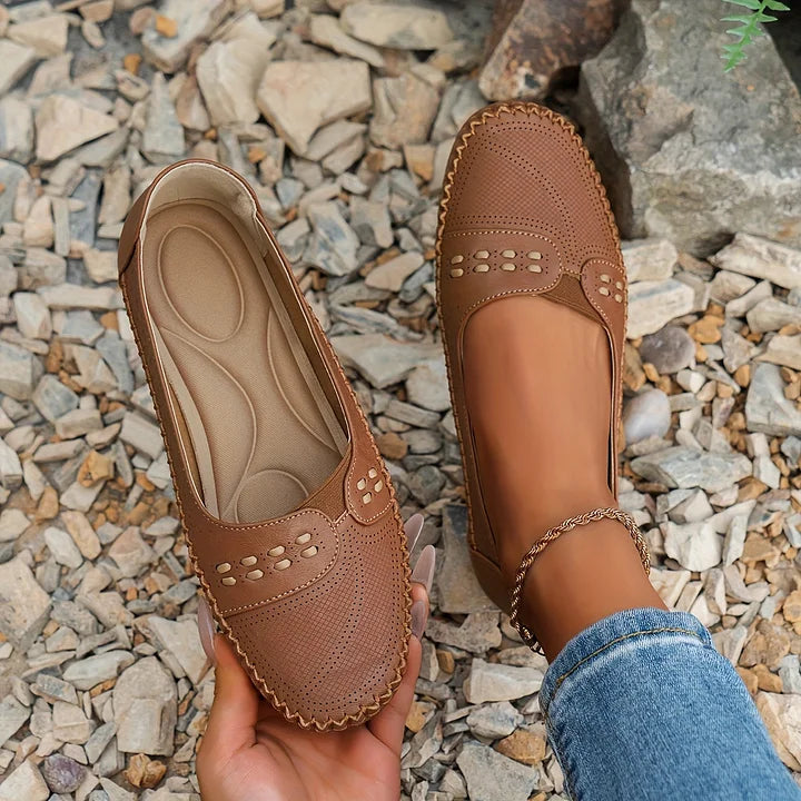 Womens Orthopedic Loafers with Cushioned Insole Slip-On
