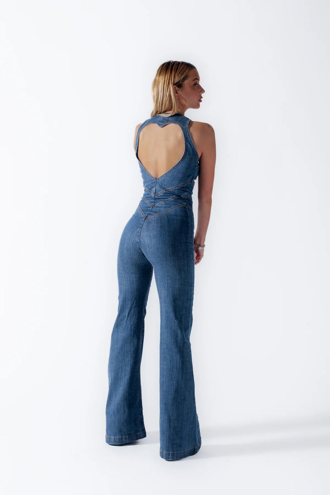Womens Denim Jumpsuit Relaxed Fit - BritishMode