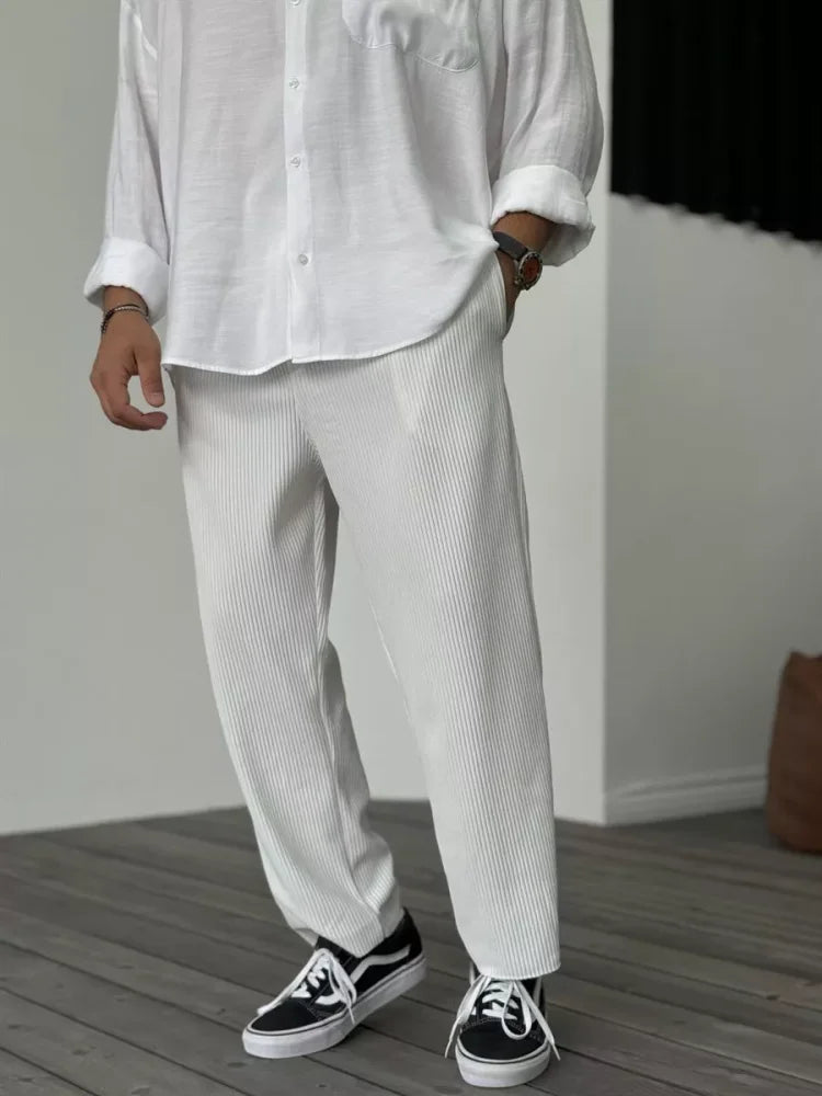 Mens Soft Trousers Comfortable Fit