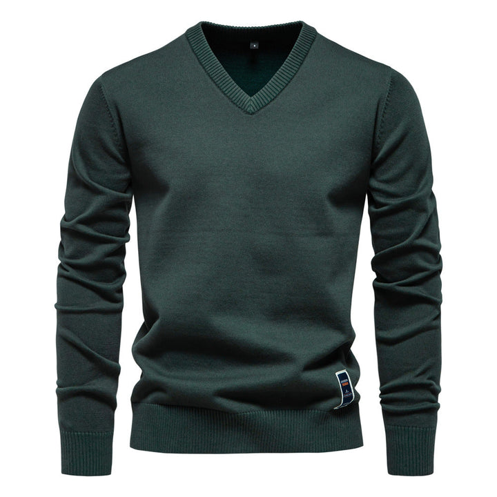 Mens V-Neck Sweater Classic Fit
