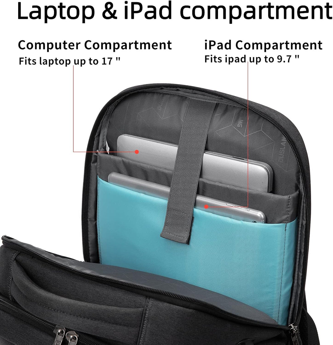 Unisex Travel Laptop Backpack Water-Resistant USB Port Organized