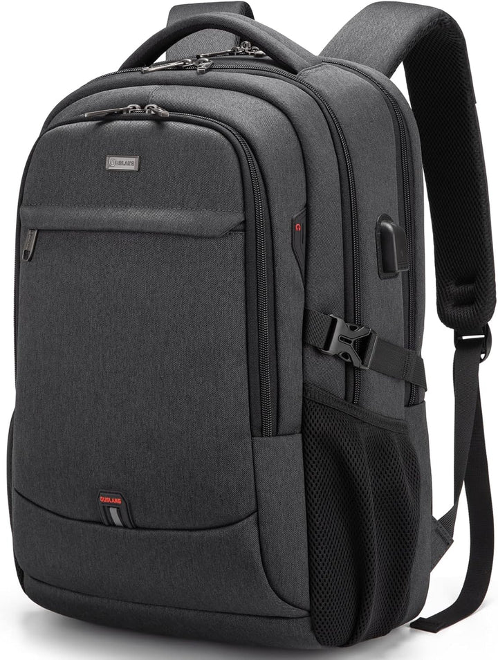 Unisex Travel Laptop Backpack Water-Resistant USB Port Organized