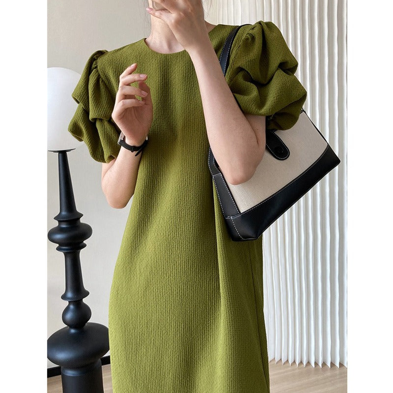 Womens Sundress Lightweight Summer Puff Sleeve - BritishMode