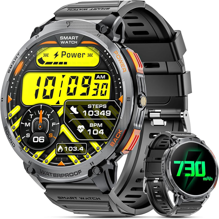 Mens Smart Watch HD Screen Flashlight Feature