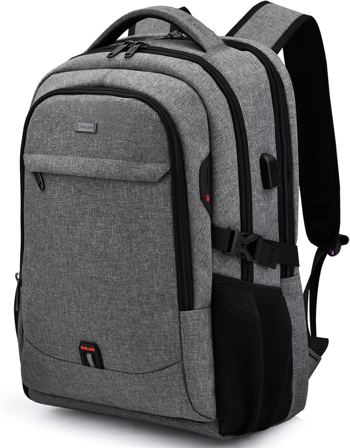 Unisex Travel Laptop Backpack Water-Resistant USB Port Organized