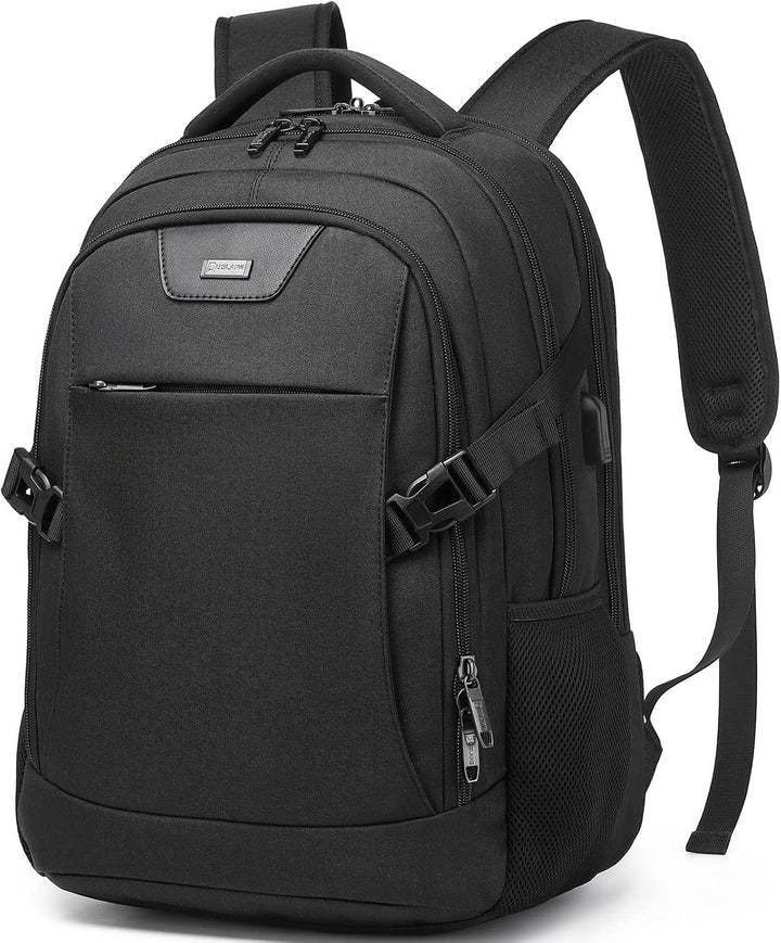 Unisex Travel Laptop Backpack Water-Resistant USB Port Organized