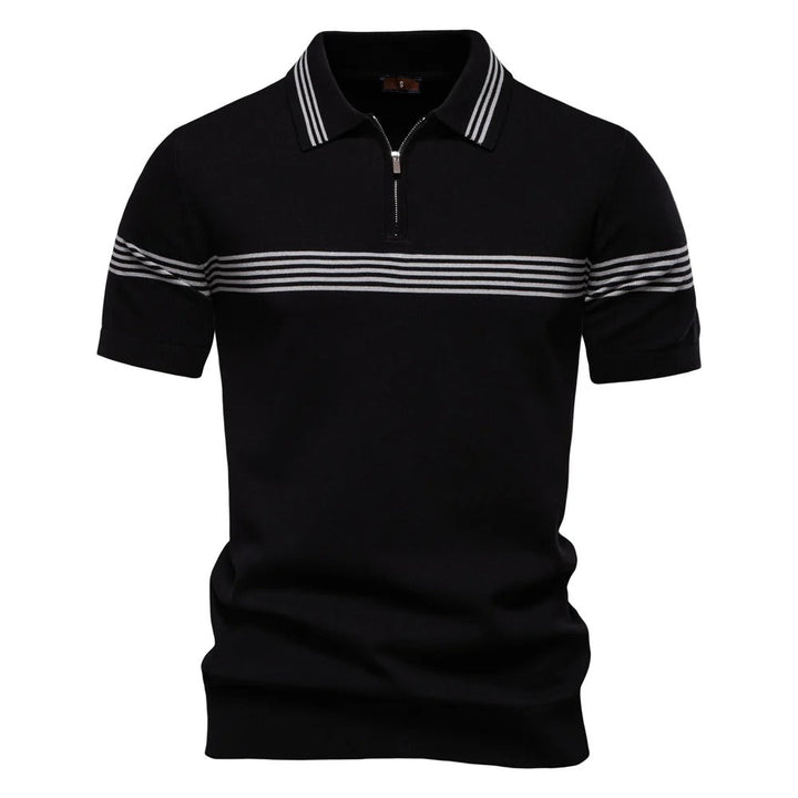 Mens Polo Shirt Cotton Knit Classic Fit