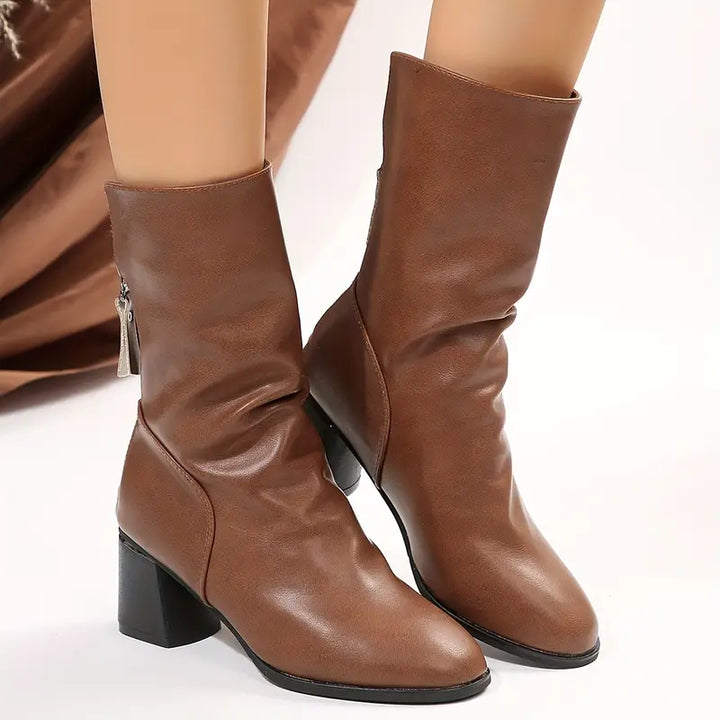 Womens Ankle Boots Leather Casual Fit