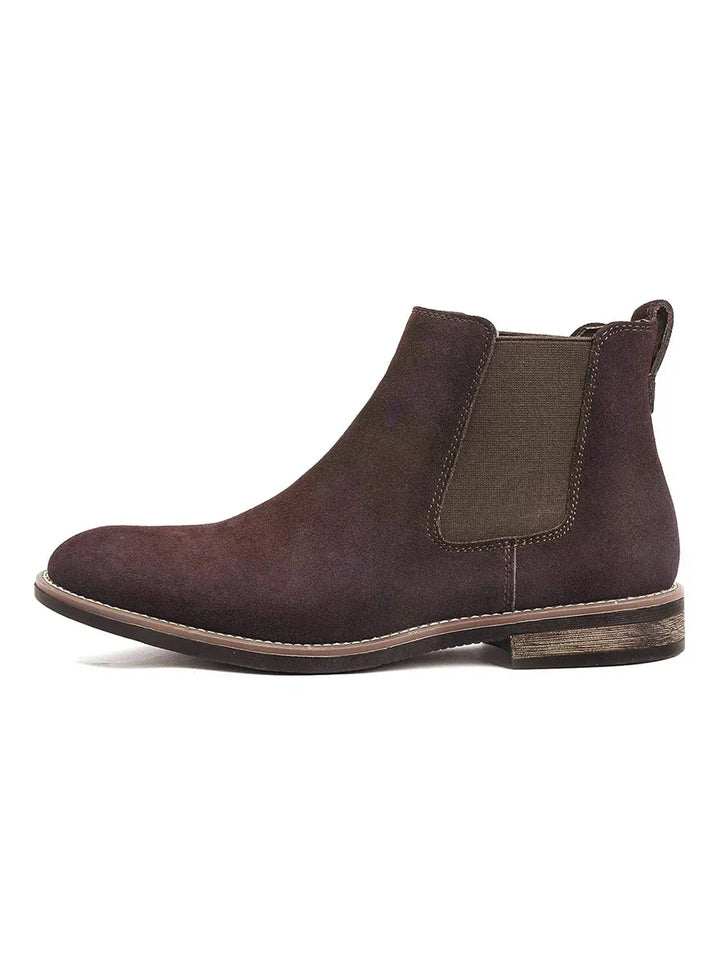 Unisex Chelsea Boots Suede Slip-On