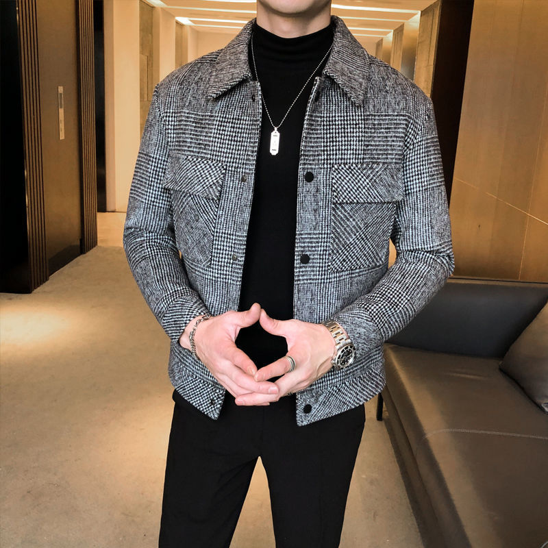 Mens Flannel Jacket Plaid Classic Fit - BritishMode