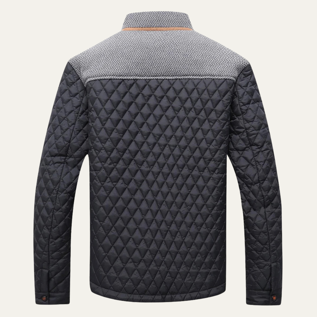 Mens Quilted Bomber Jacket Lightweight Padded