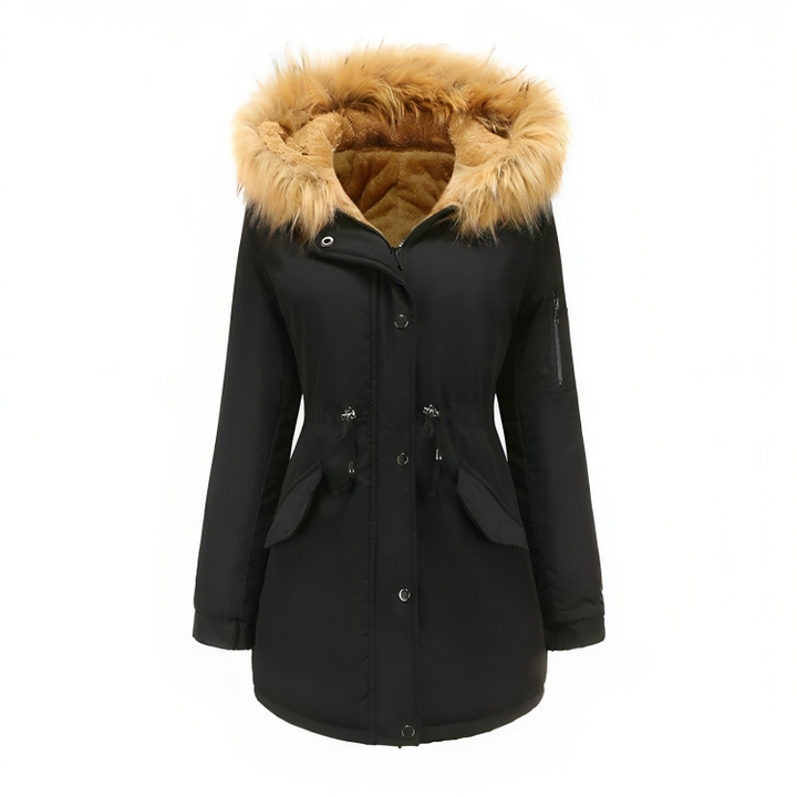 Womens Waterproof Parka Jacket Warm Insulated