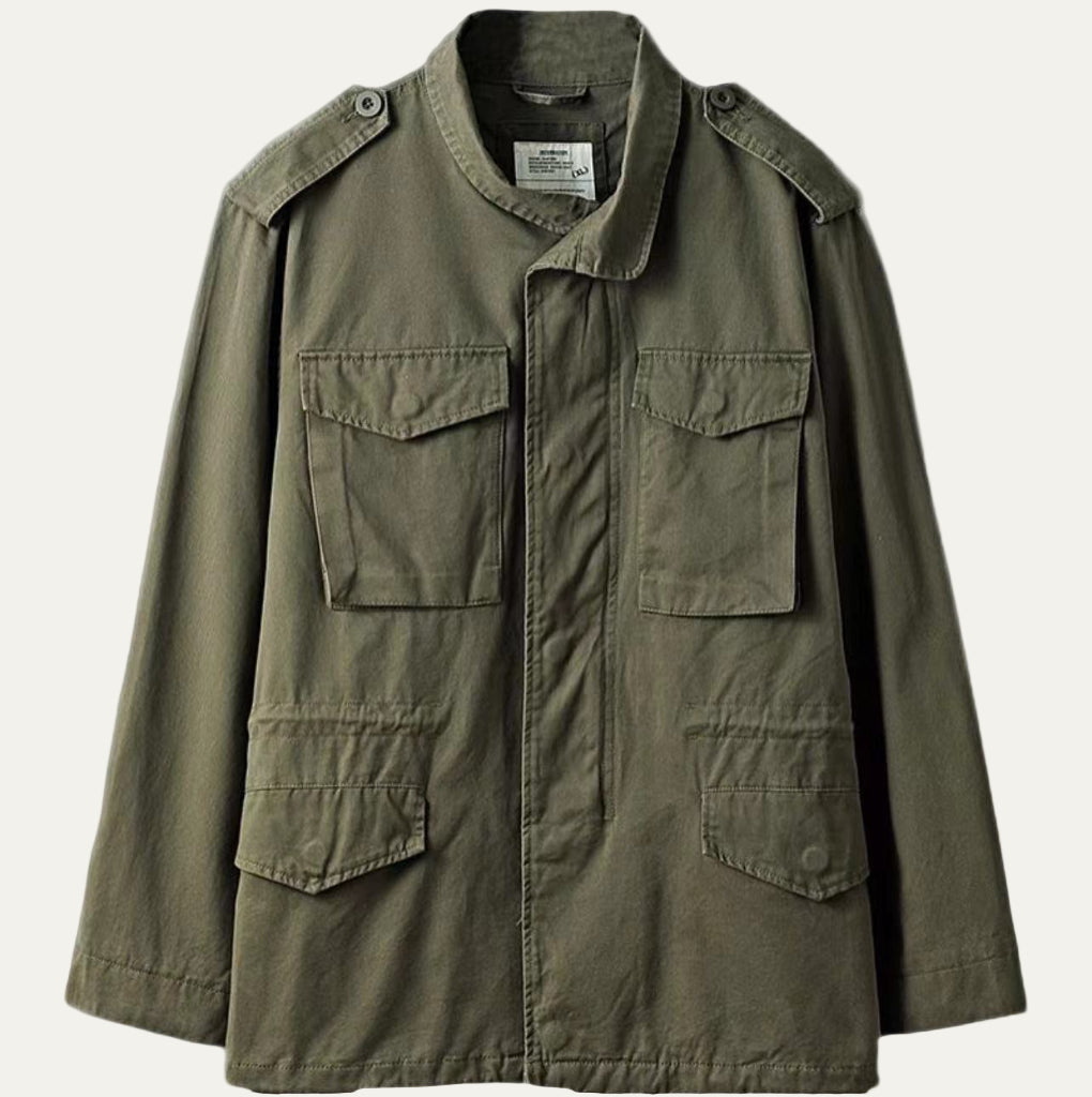 Mens Utility Jacket Military Style Durable Fit