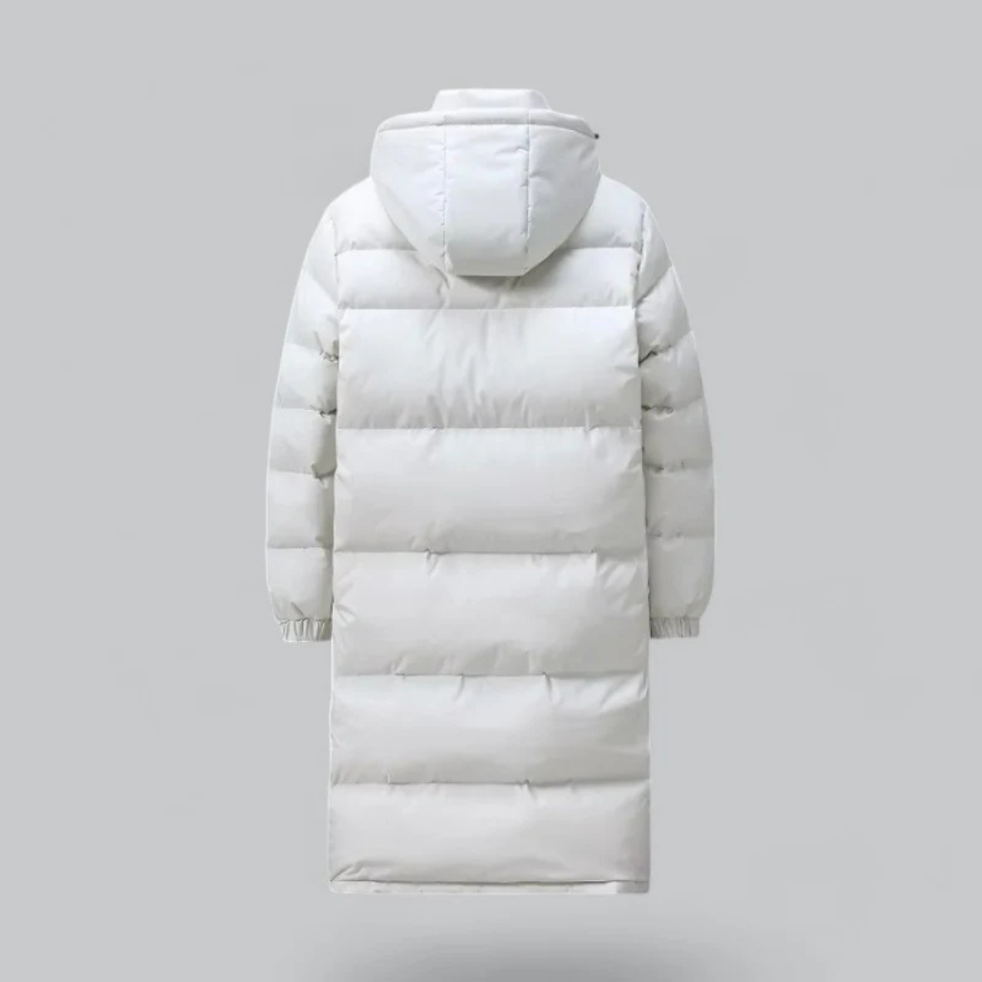 Mens Long Winter Coat with Hooded Design