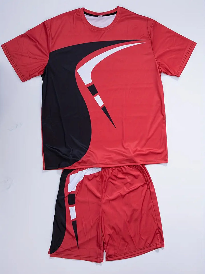Mens Two-Piece Summer Outfit Casual Fit