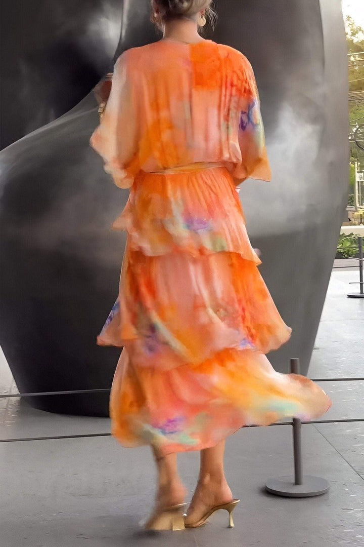 Womens Floral Dress with Lightweight Fabric Relaxed Fit