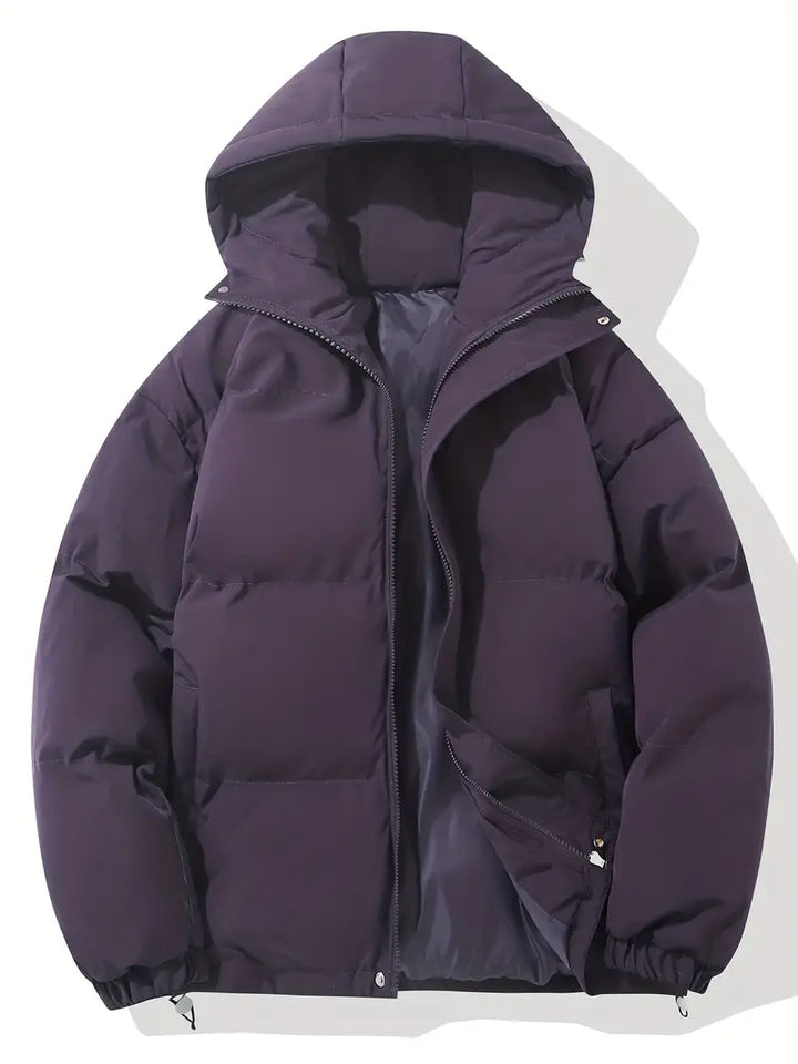 Mens Puffer Coat Insulated Warm Classic Fit
