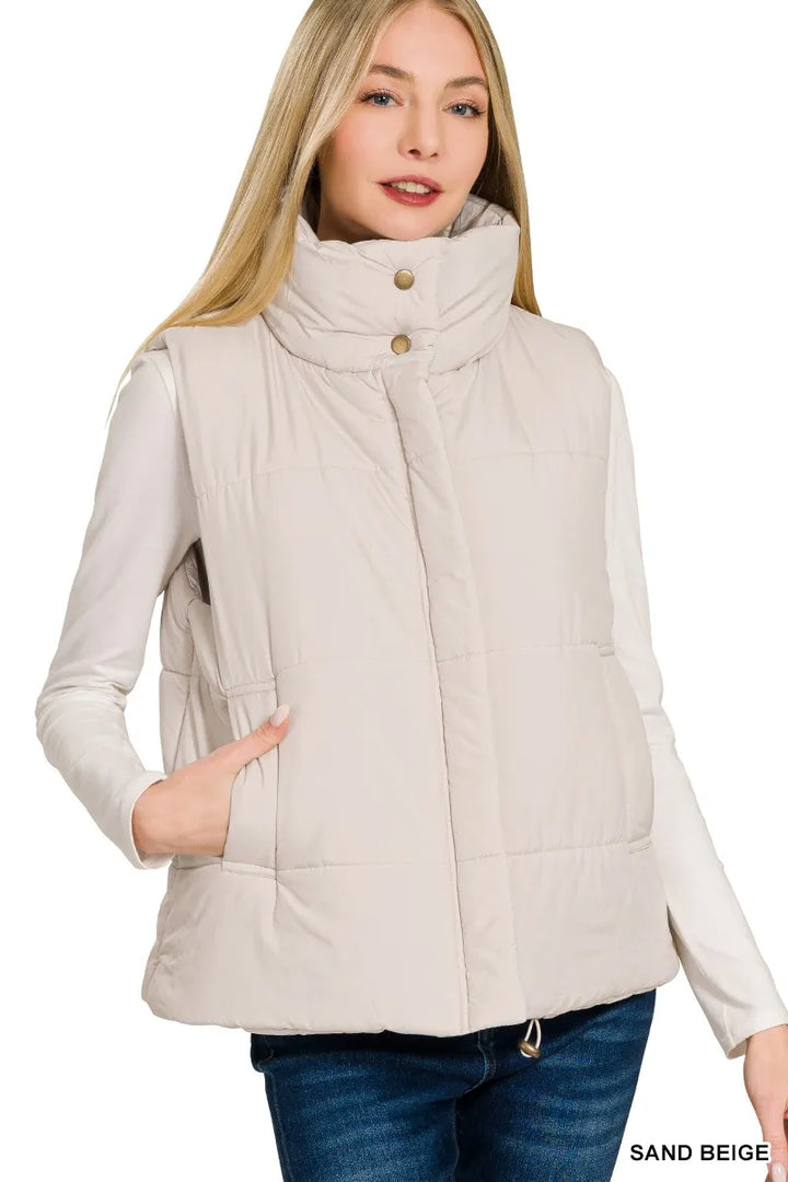 Unisex Fleece Vest with Zipper Warm Fit