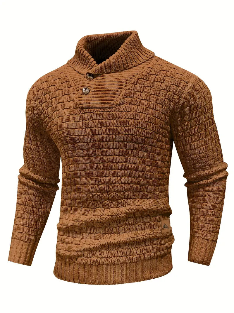 Mens Knitted Sweater Soft Casual Fit