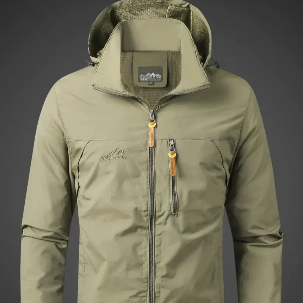 Mens Outdoor Jacket Waterproof Windproof Lightweight