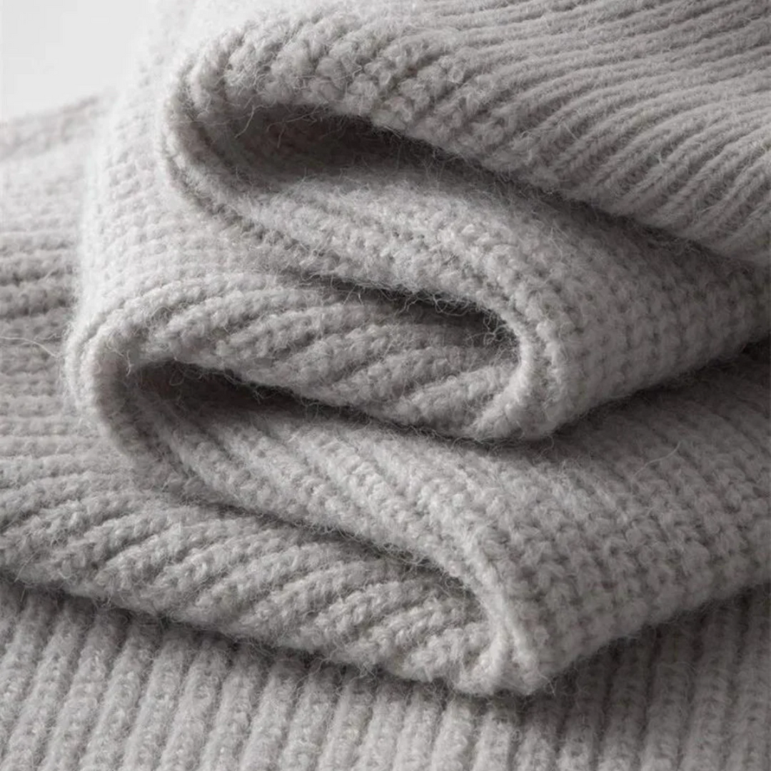Mens Merino Wool Zip-Up Cardigan Elegant Fit