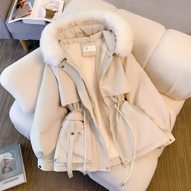 Womens Vegan Down Parka Coat Warm Insulated - BritishMode