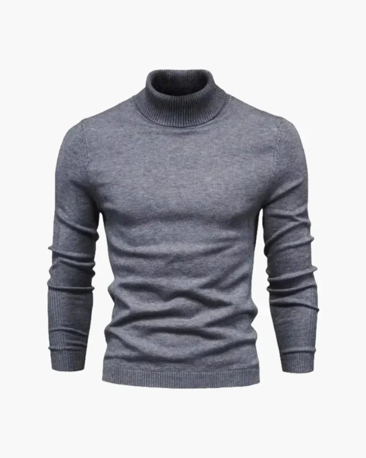 Mens Crew Neck Sweater Knit Warm Slim Fit
