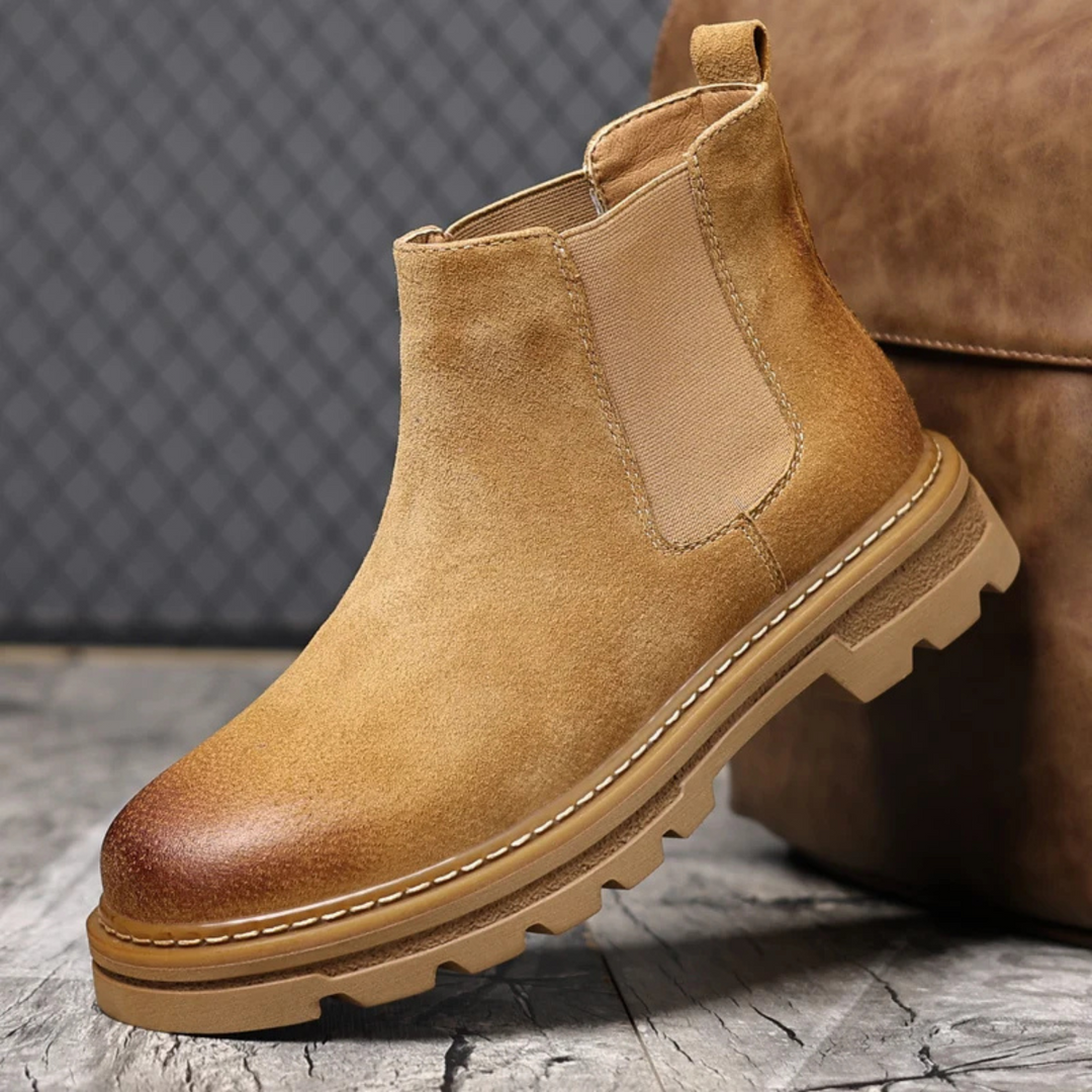 Mens Chelsea Boots Suede Comfortable Fit