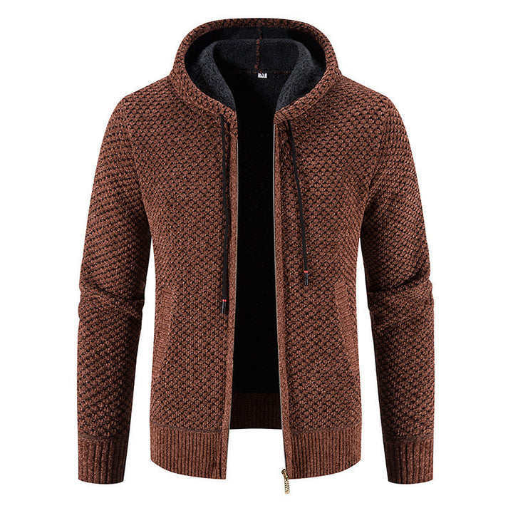 Womens Hooded Cardigan Knit Trendy Design