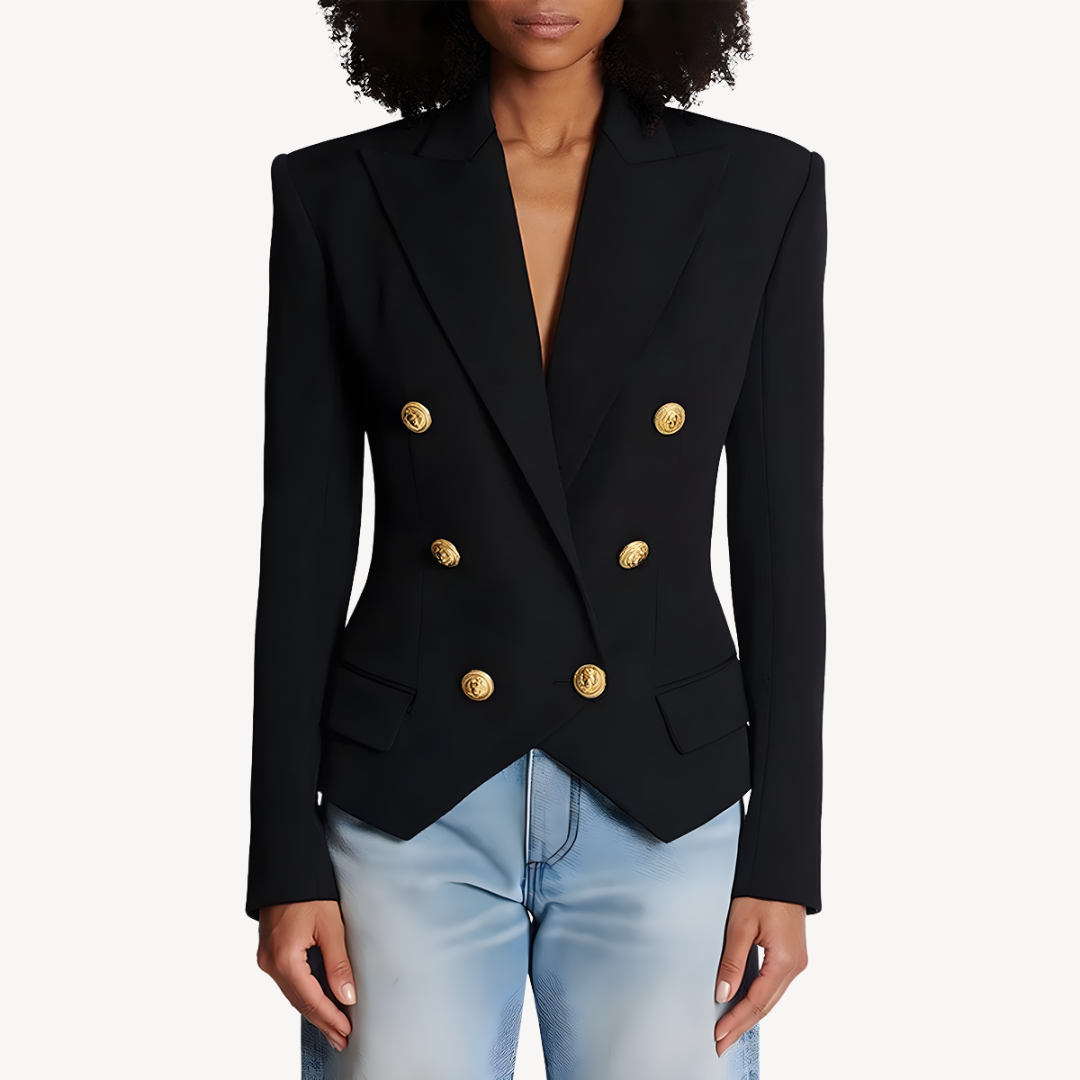 Womens Wool Blazer Tailored Fit - BritishMode