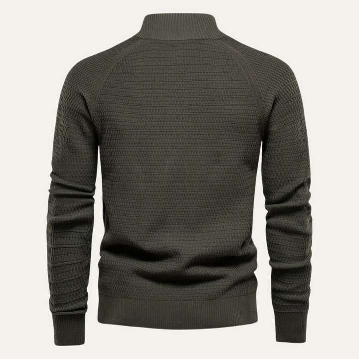 Mens Casual Knitted Cardigan Button-Up Style