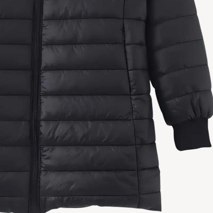 Womens Hooded Puffer Jacket Sherpa Lining Insulated