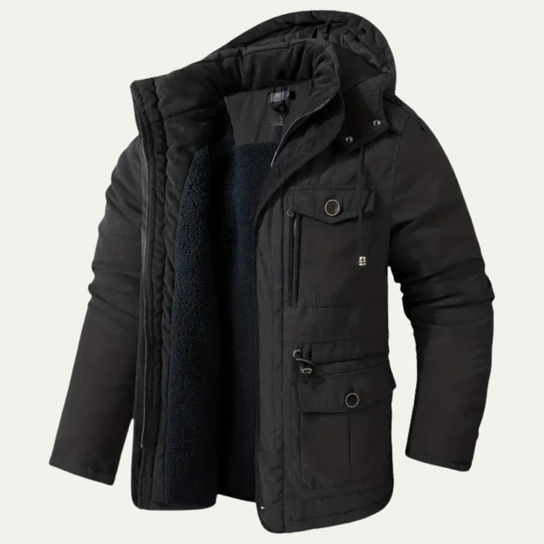 Mens Corduroy Utility Jacket Sherpa Collar