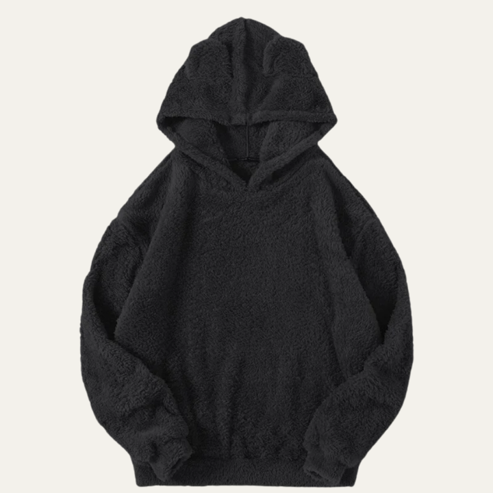 Mens Sherpa Fleece Hoodie Soft Pullover Fit