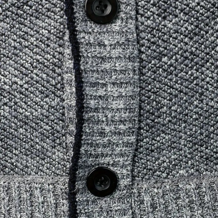 Mens Cardigan Button-Front Knitwear Classic Fit