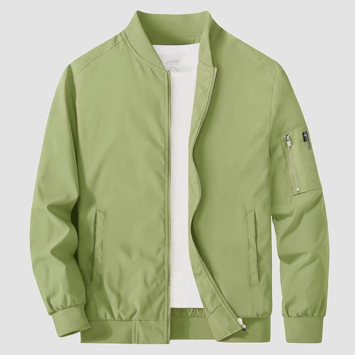 Mens Bomber Jacket Full Zipper Classic Fit