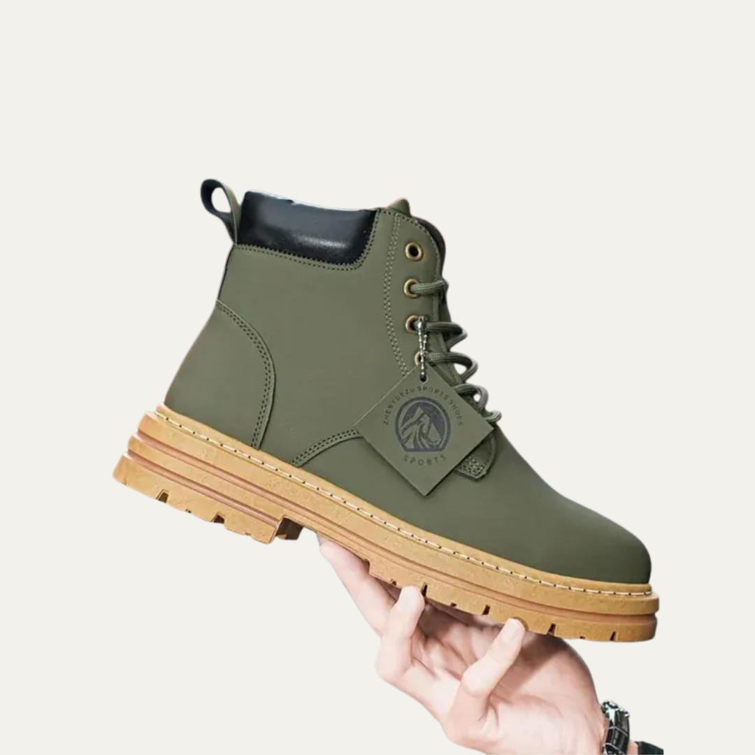 Mens Chelsea Work Boots Rugged Lug Sole