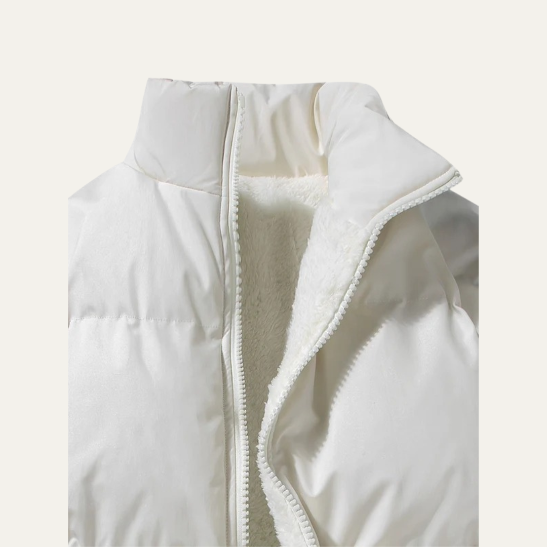 Mens Puffer Jacket Plush Lined Warm Fit