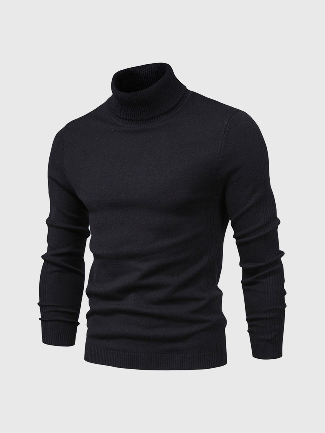 Mens Turtleneck Sweater Machine Washable Knit
