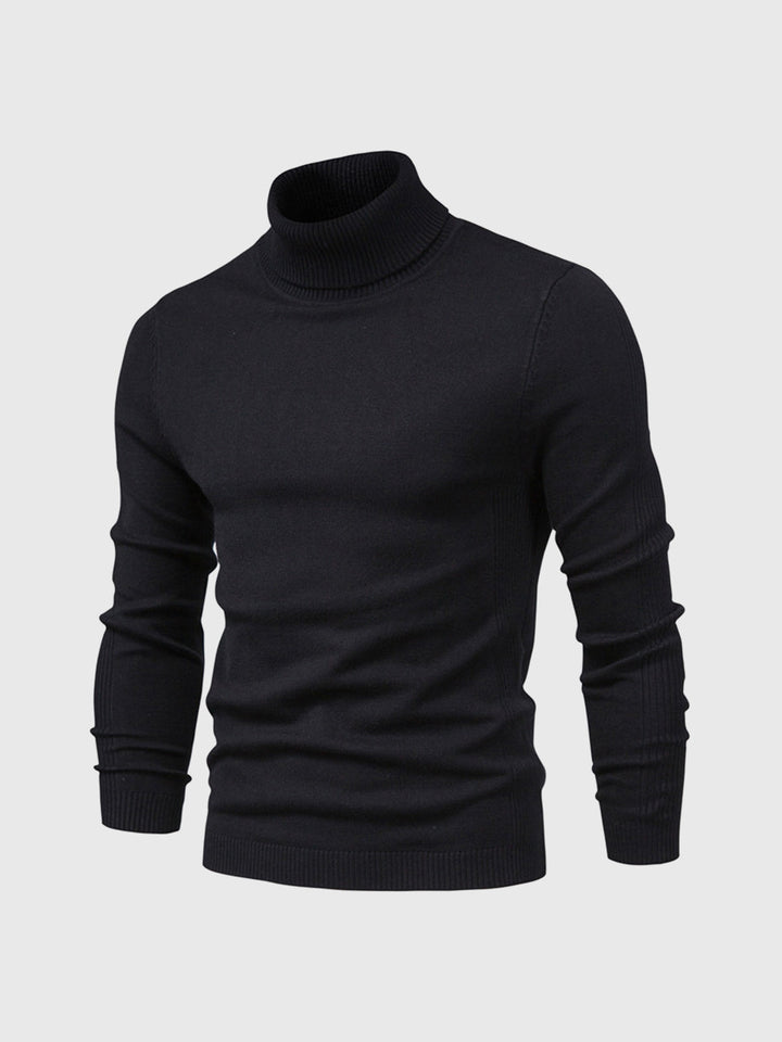 Mens Turtleneck Sweater Machine Washable Knit