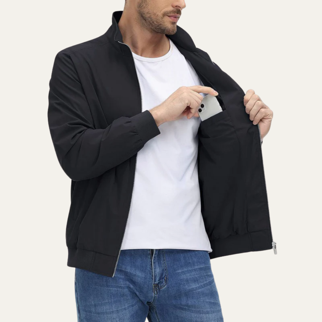 Mens Windbreaker Jacket Lightweight Full Zip