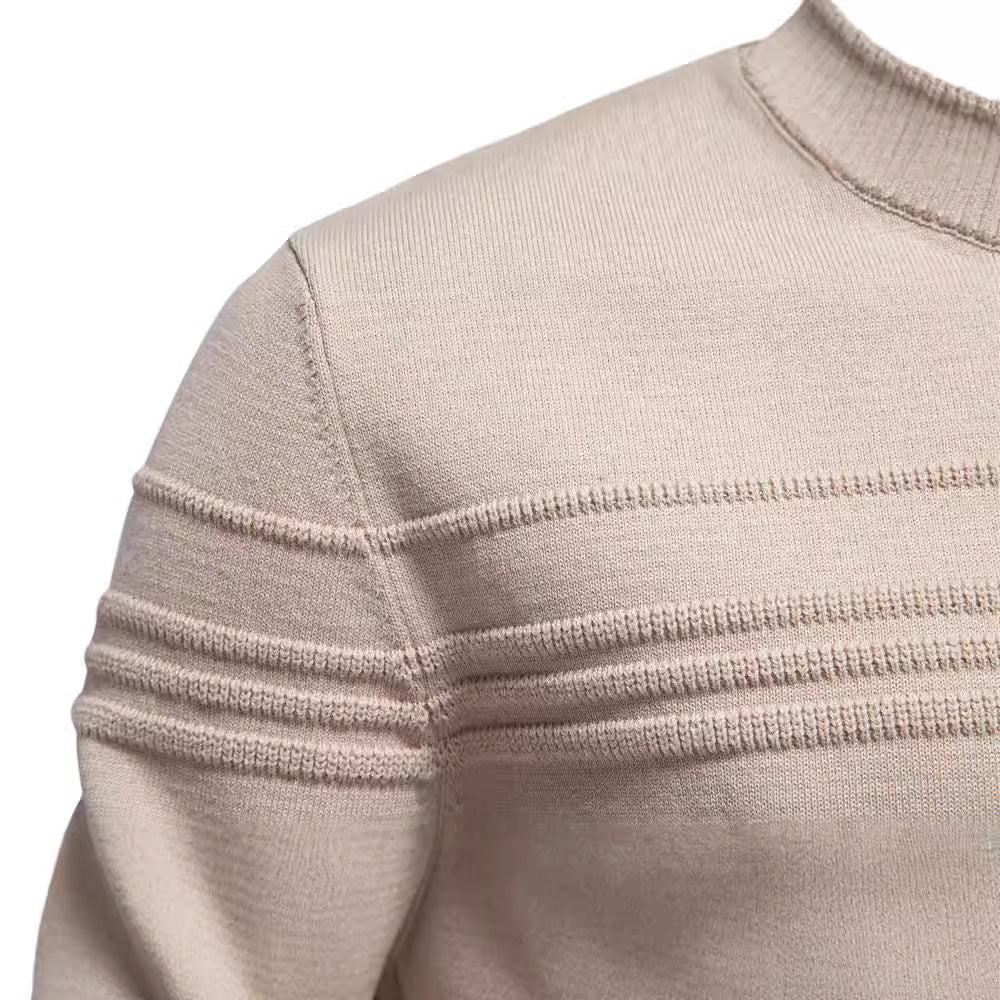 Mens Knit Sweater with Chest Pattern
