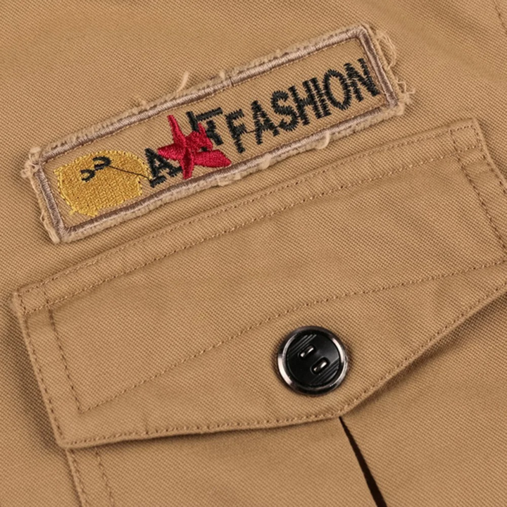 Mens Insulated Field Jacket Multi Pocket Design